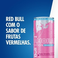 Pack de 24 Latas Red Bull Energético, Amora Edition, Frutas Vermelhas, Sem Açúcar 250ml - imagem 3