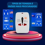 Kit 3 Adaptadores de Tomada Universal Bivolt: Sua Conexão Global Sem Limites! - imagem 3