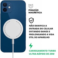 Carregador Indução 20W Turbo Magnético Sem Fio Tipo C - Carregamento Rápido Compatível MagSafe - imagem 4