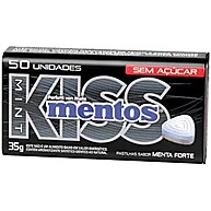 Mentos Kiss Menta Forte Sem Açúcar - Refrescância Intensa - imagem 2