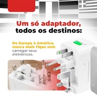 Adaptador de Tomada Universal 150 Países Bivolt - Sua Conexão Global Sem Limites! - imagem 3