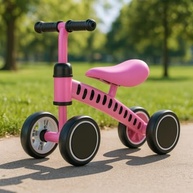 Andador Infantil sem Pedal Rosa - Bicicleta de Equilíbrio para Crianças com Segurança e Estilo - imagem 3