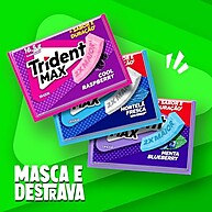 Trident Max Cool Raspberry: Refrescância Sem Açúcar (14 unid.) - imagem 3