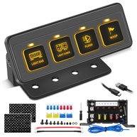 Painel de 4 Interruptores Sem Fio Niking Auto: Controle Total e Organização para seu Veículo Off-Road - imagem 1