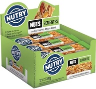 Nutry Barra de Nuts Sementes 25g - Display Com 12 Unidades - Com Castanhas Brasileiras, Amendôas e Sementes de Gergelim, Linhaça, Girassol e Abóbora - imagem 3