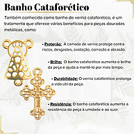 Terço Dourado: Kit Crucifixo e Nossa Senhora - imagem 1