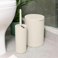 Escova Sanitária com Suporte Automático Serene Bege - Higiene Prática e Elegante - imagem 3