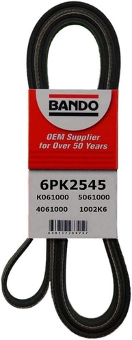 Correia Serpentina Bando 6PK2545 OEM: Desempenho Silencioso e Durabilidade Superior - imagem 1