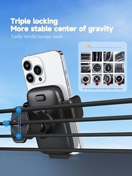 Suporte de Carro COOEXES 360°: Segurança e Liberdade para seu Smartphone (4-6.9") - imagem 5