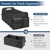 Organizador de Porta-Malas Femuar: Dobrável, Impermeável e Grande Capacidade para Seu Carro - imagem 4