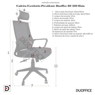 Cadeira Presidente em Tela Mesh Haia – Conforto Ergonômico e Estilo para Seu Escritório - imagem 4