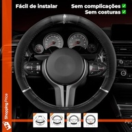 Capa de Volante 3 Anéis em Couro Sintético: Conforto e Estilo Universal para Seu Carro - imagem 5