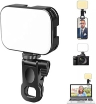Ring Light Portátil LED com Clip: Ilumine Seu Conteúdo em Celular, Tablet e Notebook! - imagem 5