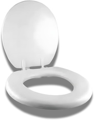 Assento Sanitário Almofadado Branco com Tampa - Conforto e Estilo para Seu Banheiro - imagem 4