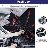Quebra-Sol Portátil Universal: Proteção Térmica e UV para Seu Carro - imagem 5