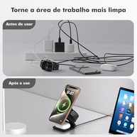 Carregador Indução Portátil 25W Magsafe: Potência e Praticidade para Seu Celular e Acessórios - imagem 4
