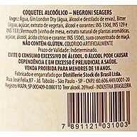 Seagers Negroni: Seu Aperitivo Clássico 980ml - imagem 1