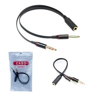 Cabo Adaptador P2 Macho para P3 Fêmea: Conecte Seu Microfone e Fone em 18cm! - imagem 4