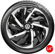 Calota Esportiva Nitro Preto/Prata Aro 14: Estilo e Segurança para seu VOLKS - imagem 5