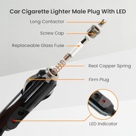 Cabo Extensor Isqueiro MADCATZ 1.8m Reforçado 12V/24V - Energia Confiável para Seus Dispositivos - imagem 4