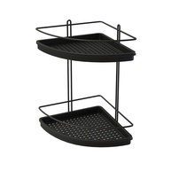 Porta Shampoo Duplo de Canto Preto Stolf - Organize seu Banheiro com Estilo - imagem 1
