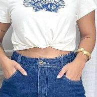 Short Saia Jeans Abby Rona: Estilo e Conforto - imagem 1