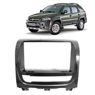 Moldura Fiamon 2 Din 7" Grafite Escuro Brilhante para Fiat Strada, Palio, Siena (2013-2019) - imagem 1