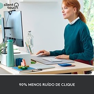 Mouse Sem Fio Logitech Signature M650 L: Conforto e Precisão para Mãos Grandes | Bluetooth e USB - imagem 5