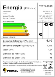 Ventilador Coluna 40cm Super Power - 140W, Oscilante, Silencioso | Mondial VSP-40C-NB - imagem 4