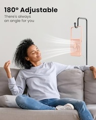 Koonie Ventilador de Mesa USB 180° Inclinável | 3 Velocidades Silencioso com Design Moderno - imagem 5