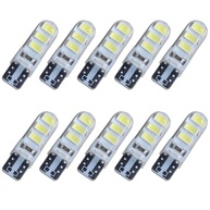 KIT 10 Lâmpadas T10 Siliconada 6 LED 5630 W5W Branca 12V - Iluminação Premium - imagem 2
