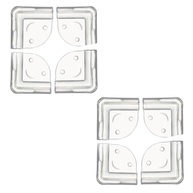 Protetor de Quina Infantil - 8 Unidades Silicone Transparente para Segurança em Cantos de Móveis - imagem 1