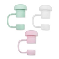 Tampa Protetora para Canudo de Copo Térmico em Silicone - Rosa Premium - imagem 2