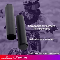 Manopla Absolue de Silicone para Bicicleta: Conforto e Controle (130mm) - imagem 4