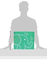 Jogo Americano de Silicone Infantil com Estampa de Elefante - Marcus & Marcus - imagem 3