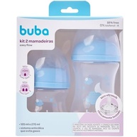 Kit 2 Mamadeiras Easy Flow Nuvem Azul 120/270ml - Sistema Anticólico para Bebês - imagem 5