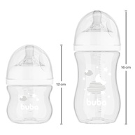 Kit 2 Mamadeiras Easy Flow Nuvem Branca 120/270ml - Sistema Anticólico Buba - imagem 3