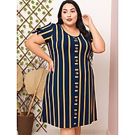 Vestido Plus Size Listrado: Conforto e Estilo! - imagem 2