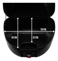 Bauleto Pro Tork Smart Box 28L: Segurança e Estilo para Sua Moto com Lente Vermelha - imagem 4