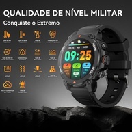 AURAFIT Smartwatch Masculino: GPS, AMOLED, 150+ Esportes, 5ATM, Chamadas Bluetooth - imagem 4