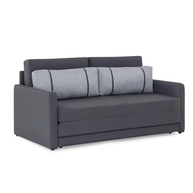 Sofá-Cama 3 Lugares Queen Aurora Herval - Conforto e Estilo em Grafite Fechado - imagem 1