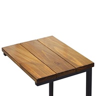 Mesa de Apoio para Sofá Unna - Suporte para Notebook em Madeira Maciça 65cm (Preta e Mel) - imagem 5
