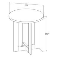 Conjunto Mesa de Centro e Lateral Redonda Moderna - Design Sofisticado para Sala - imagem 4