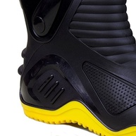 Bota de PVC N40 Preto com Sola Amarela para Motoqueiro-MOTOSAFE-84BPM60040A - imagem 4