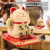 Gato da Sorte Solar Dourado: Traga Prosperidade e Charme para sua Casa e Carro! - imagem 4