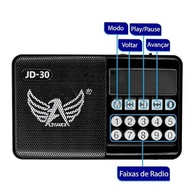 Mini Rádio Portátil Bluetooth com Display Digital: USB, SD e Som de Qualidade! - imagem 3