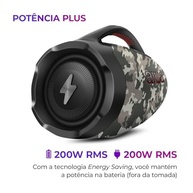 Caixa de Som Boombox Plus AIWA BBS-01-BG 200W RMS - Som Imersivo e Portátil - imagem 5