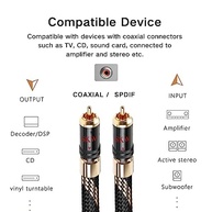 SKW Cabo RCA Audiophile com Trava: Som Imersivo e Conexão Segura para Subwoofer e HiFi (5m) - imagem 4