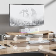 Soundbar Gamer Redragon Adiemus GS560W Branco: Som Imersivo e RGB para Sua Setup! - imagem 3