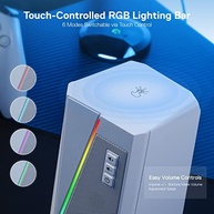 Caixa de Som Gamer Redragon Anvil RGB Branco (GS520W): Imersão Sonora e Estilo Único - imagem 5